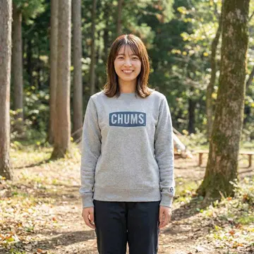 CHUMS 그레이 맨투맨 트레이닝복