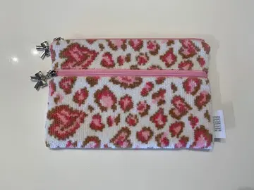 [미사용] FEILER 레오파드 무늬 파우치