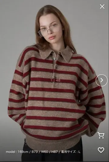 ONCILY 멀티 보더 소프트 터치 니트 폴로