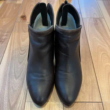 숏부츠 다크 브라운 가죽 부츠 23.5cm