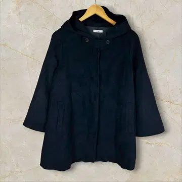 IENA 이에나 네이비 후드 부착 코트 36