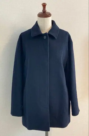 매킨토시 런던 네이비 울 코트