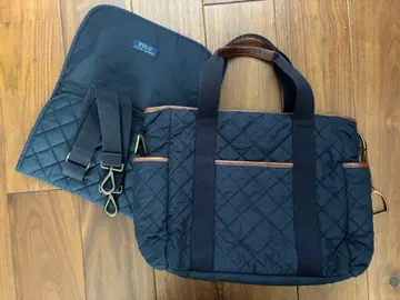 네이비 퀼팅 마더백