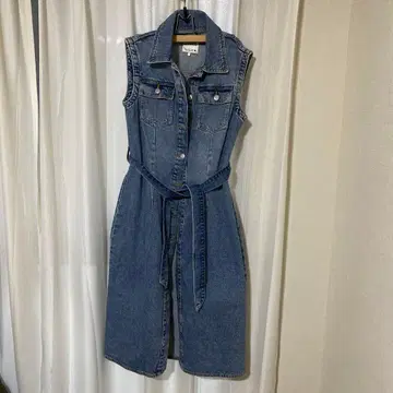 ZARA 롱 데님 베스트 슬리브리스