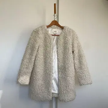 snidel 보아 자켓 크림색 힙 기장