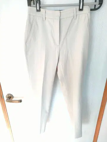 [새상품급] PLST 플라스테 테이퍼드 팬츠 베이지 XXS 허리밴딩