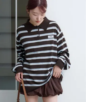 Kastane 보더 라거 폴로 니트