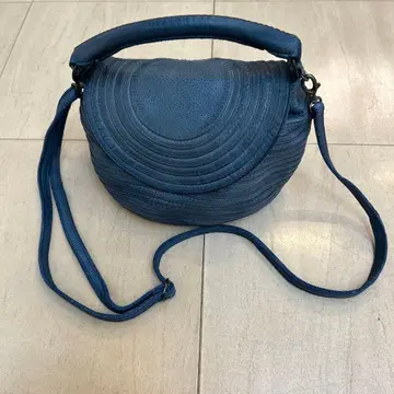 [ majo ] 다크 블루 숄더백