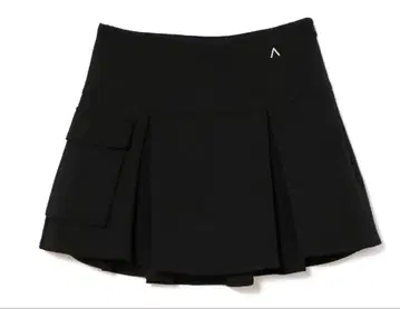 ANDMARY 블랙 플리츠 스커트 사이드 포켓 포함