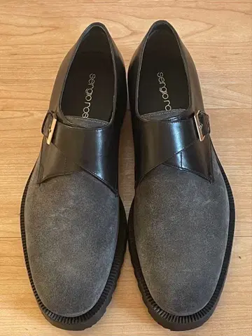 세르지오 로시 더블 몽크 스트랩 슈즈 그레이/블랙