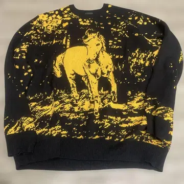 HUF 말 그래픽 니트 스웨터 XL