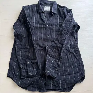 GLOBAL WORK 플란넬 L 블랙/스트라이프