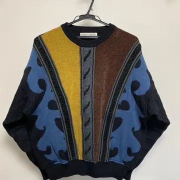 ANGELO GARVASUS 컬러 블록 니트 스웨터 90년대 구제 의류