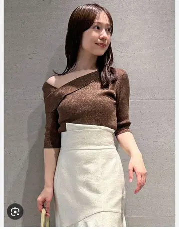 Sustainable 아지메 리브 니트 풀오버