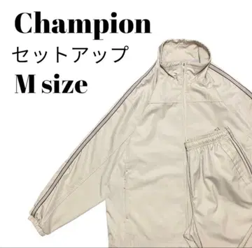 레어 90s Champion 셋업 바스락 베이지 M