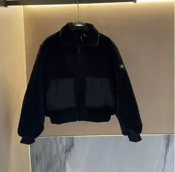 ALO YOGA 신상 블랙 스탠드 칼라 아우터 자켓 L