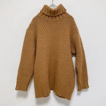 Beamsboy 카멜 터틀넥 니트 [ Free size ]