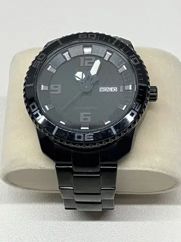 VAGARY 자동 와인딩 손목시계 아날로그 블랙 8200-348901