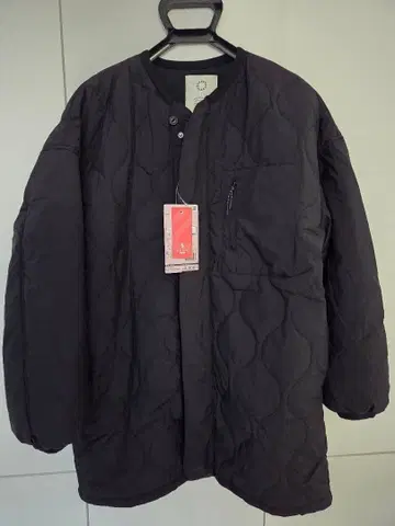 택 포함 새상품 워크맨 방풍 발수 스트레치 퀼팅 코트 블랙 L