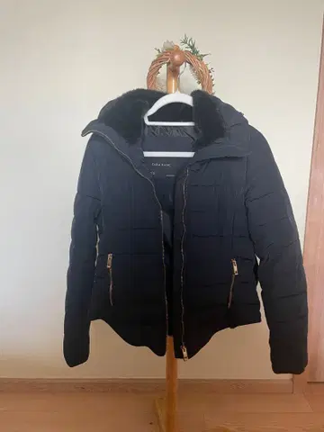 ZARA BASIC 다운 자켓 M 블랙