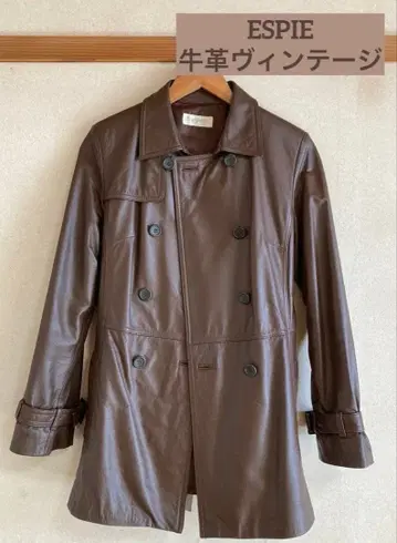 빈티지 80s/ ESPIE 소가죽 코트