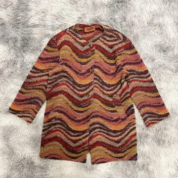 [ MISSONI ] 노카라 니트 코트 미들 기장 울 알파카 이탈리아제