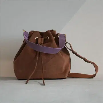 [HINC NUNC] 버킷백 브라운&퍼플