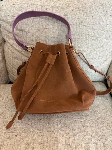 [HINC NUNC] 버킷백 브라운&퍼플