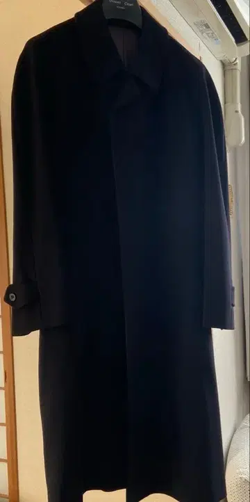 캐시미어 블랙 스텐카라 코트 LL