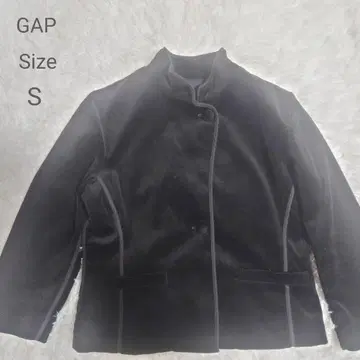 GAP 벨로아 느낌 자켓 블랙 사이즈 1