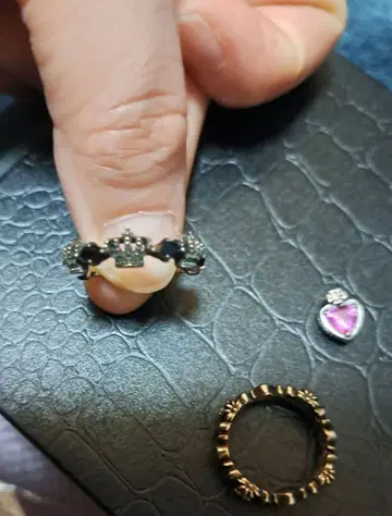 저스틴 반지 세트 2개 + 펜던트 탑