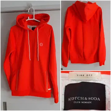 SCOTCH&SODA 오렌지 후드티 저지 소재 S