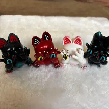 지옥고양이 오니기리 가챠가챠 4체 세트