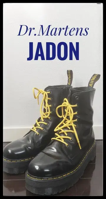 닥터마틴 JADON 8홀 레이스업 사이드 지퍼 통굽 부츠