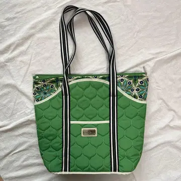 cinda b 테니스 라켓백 토트백 퀼팅