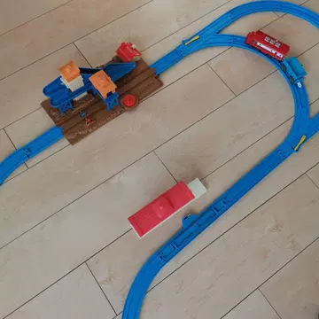 차깅턴 채석장 프라레일 철도 세트 파란 레일