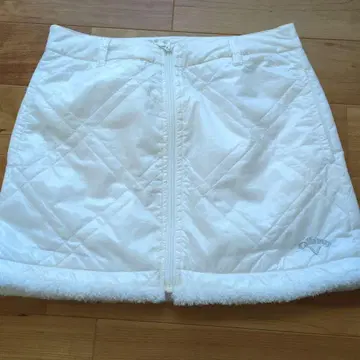 화이트 퀼팅 스커트 S 사이즈
