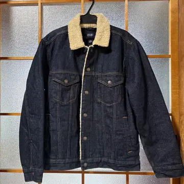 GAP 다크 블루 데님 자켓 보아 옷깃