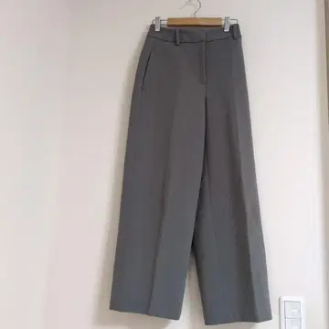 작은 체구 PLST 웜 리저브 와이드 팬츠 그레이 XS