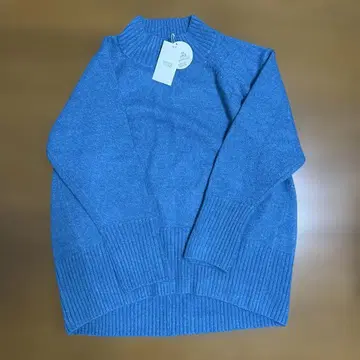 로리스팜 블루 니트 스웨터 긴팔