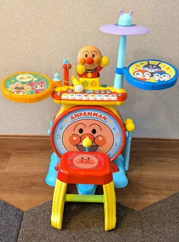 호빵맨 드럼 세트 음악 기능 포함