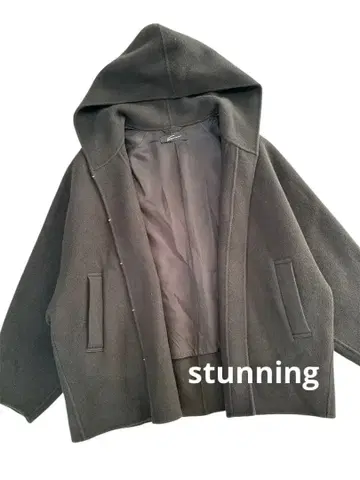 스터닝 후디 숏 자켓 브라운 계열 사이즈 0