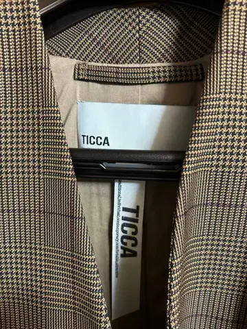 ticca 글렌체크 수트 팬츠