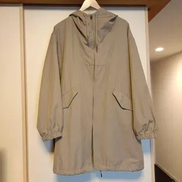 남성용 NICO AND - 후드 부착 모즈 코트 L 사이즈