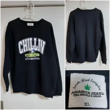 어쌔신 청바지 맨투맨 스누피 로라이더 XL