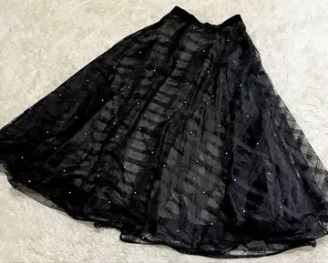 [미사용급] 셀포드 전개 튤 플레어 스커트 24SS