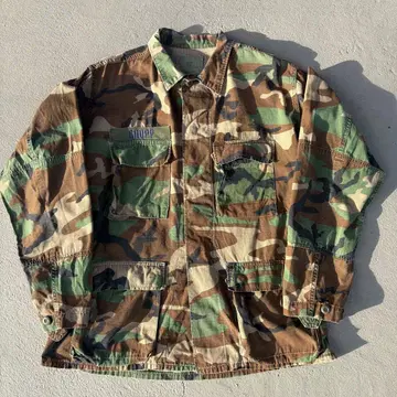 80s US ARMY BUD 카모플라쥬 밀리터리 자켓 M 레귤러