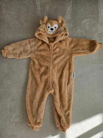 공식 더피 플리스 올인원 베이지 90