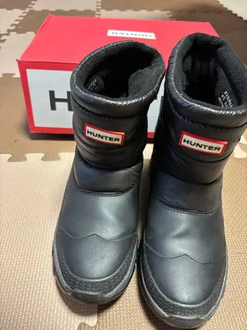 HUNTER 블랙 부츠 방수성