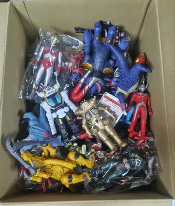 정크제품 소프트 비닐 100 사이즈 묶음 판매 울트라맨 가면라이더 전대